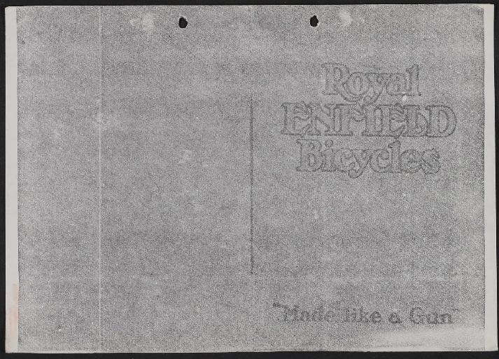 Royal Enfield Bicycles, Katalog (Kopie) 1906