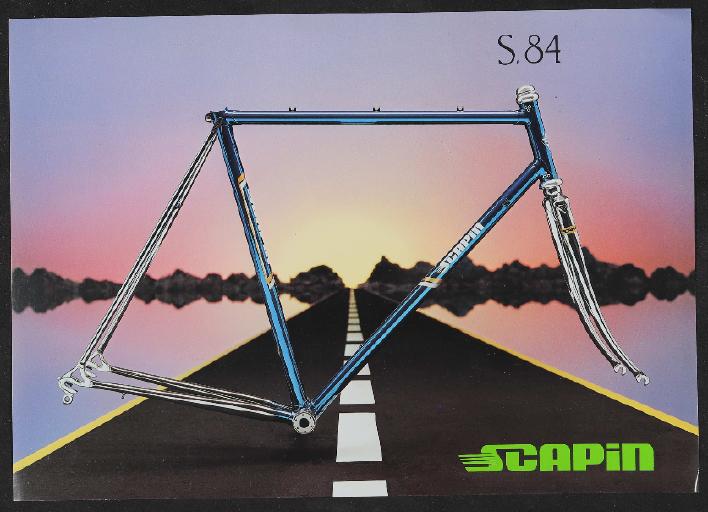 Scapin, Cicli Scapin SNC (I) Rennradrahmen Werbeblatt 1990er Jahre