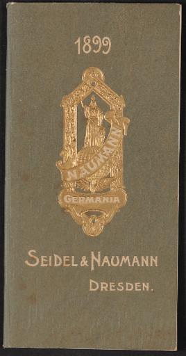 Seidel und Naumann Fahrräder Katalog 1899