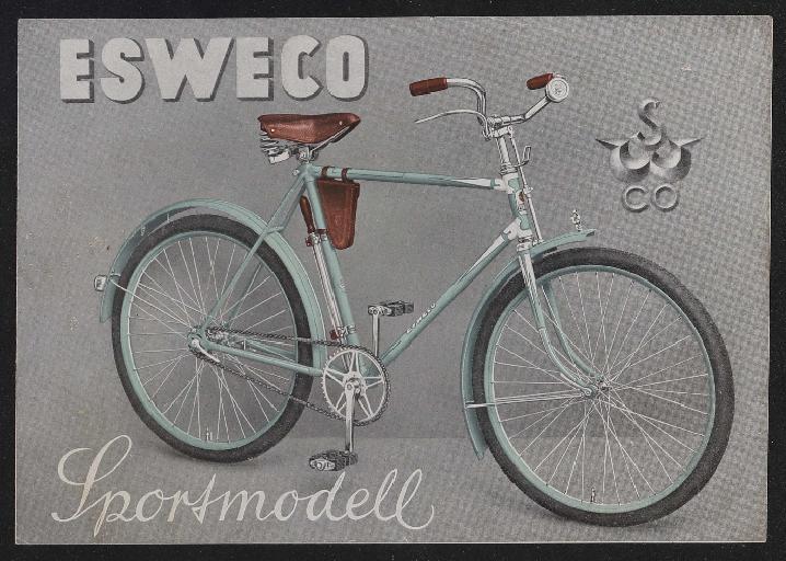 Speiermann, Weigel und Co. Chemnitz Esweco Sportmodell Faltblatt 1937