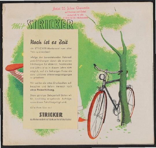 Stricker Katalog 1955