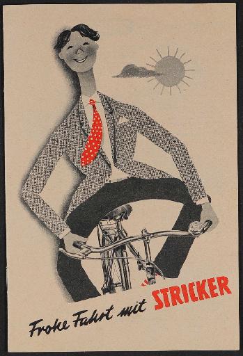 Stricker-Markenräder Prospekt 1953 1954
