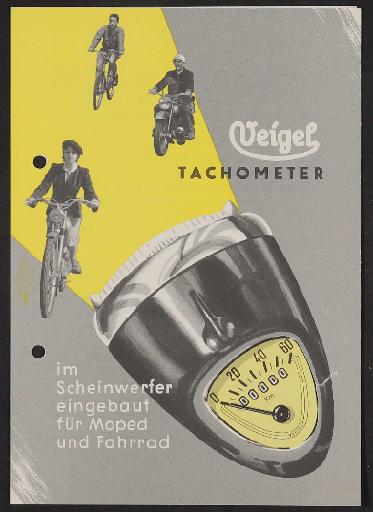 Veigel, Tachometer Prospekt 1960er Jahre