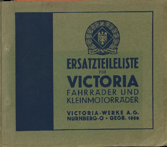 1936 Victoria Ersatzteilliste