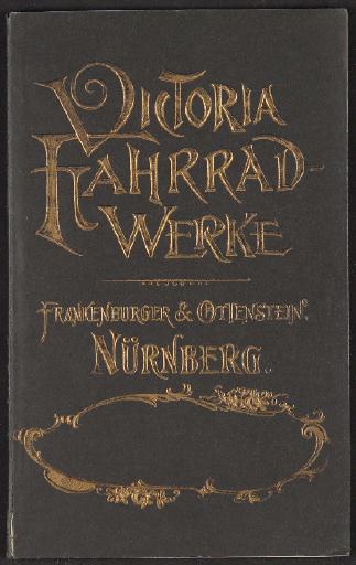 Victoria Fahrrad-Werke, Katalog 1893