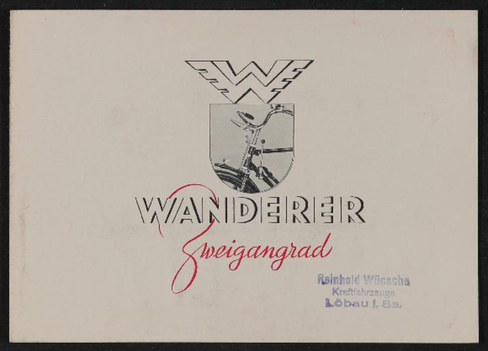 Wanderer 2 Gang Prospekt 1939