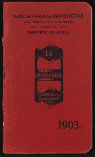 Wanderer Fahrräder Katalog 1903