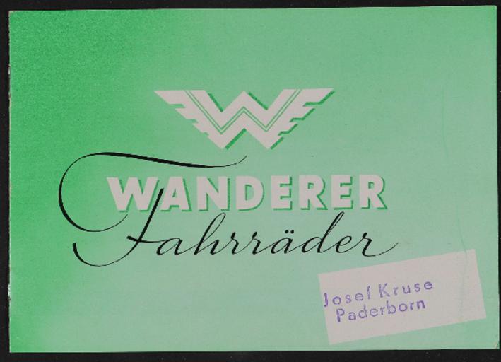 Wanderer Fahrräder Katalog 1950