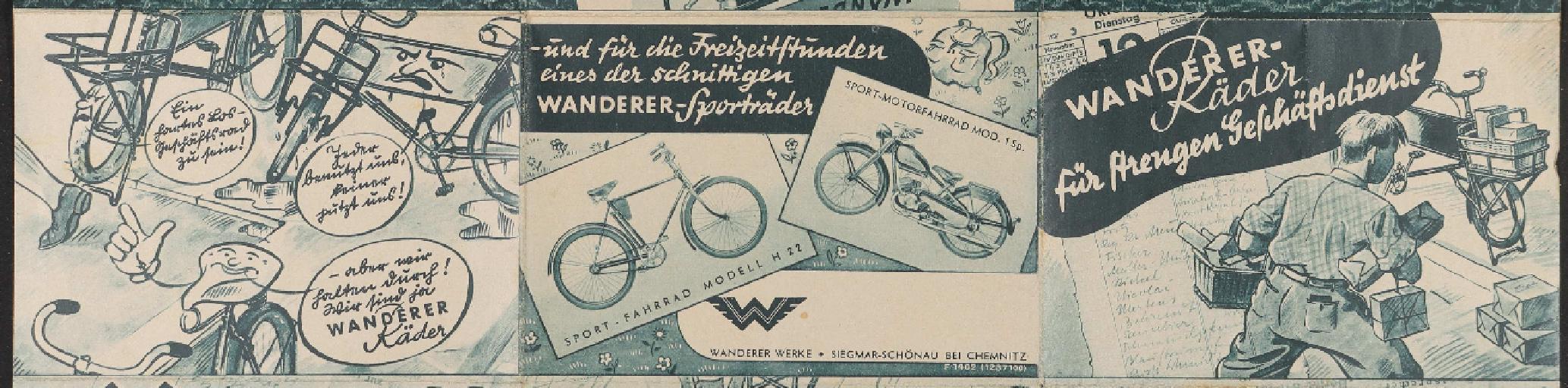 Wanderer Faltblatt 1930er Jahre