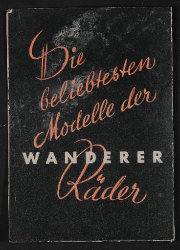 Wanderer Faltblatt 1938