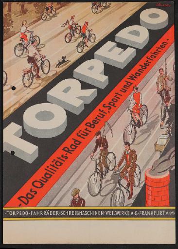 Torpedo Fahrräder Prospekt 1920er Jahre
