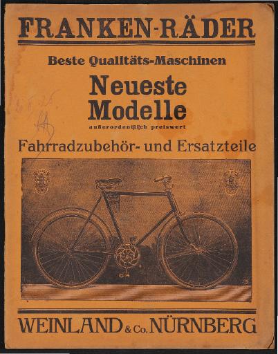 Franken-Räder Katalog 1925